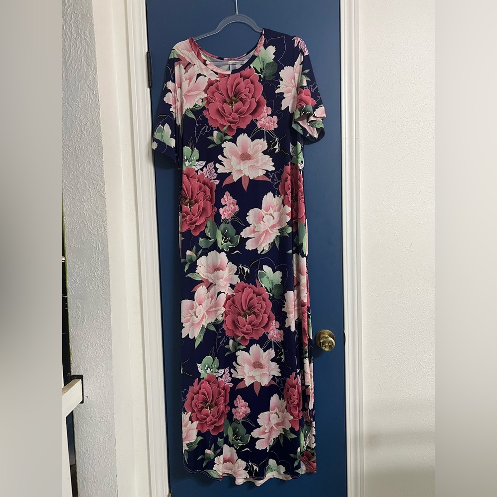 Floral Maxi Dress UNBRANDED 2X